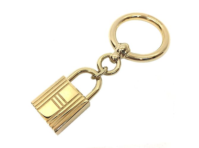 Hermès Hermes Scarf Ring Loop Charm Padlock in Gold