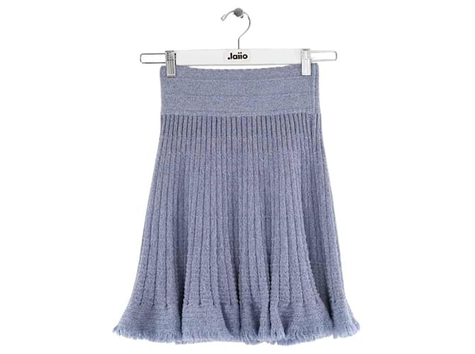 Autre Marque Wool mini skirt Blue  ref.1953943