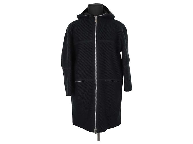 Courreges Black wool coat