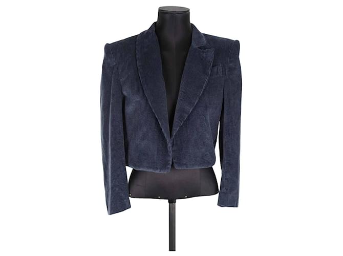 Autre Marque Cotton blazer Blue  ref.1953976