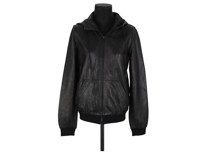 Marc Jacobs Schwarze Lederjacke