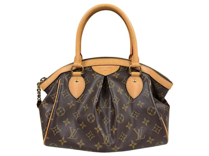 Louis Vuitton Tivoli PM Monogram Handbag Brown Patent leather Cloth  ref.1954286
