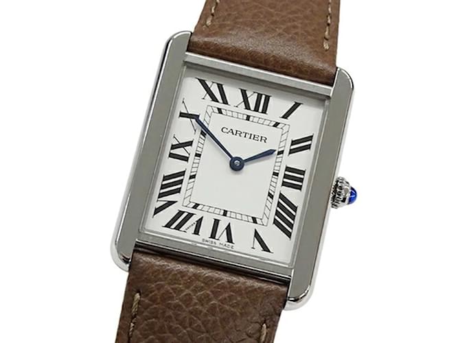 Cartier Tank Solo LM Men's Quartz Wristwatch Brown  ref.1954658