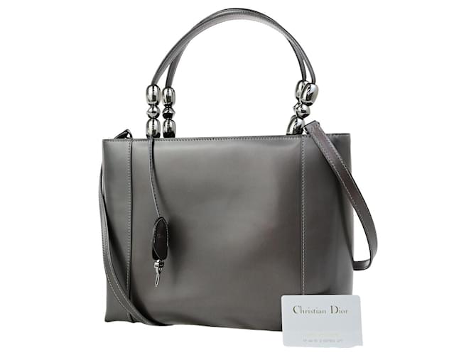 Dior Maris Pearl Brown Leather  ref.1955471