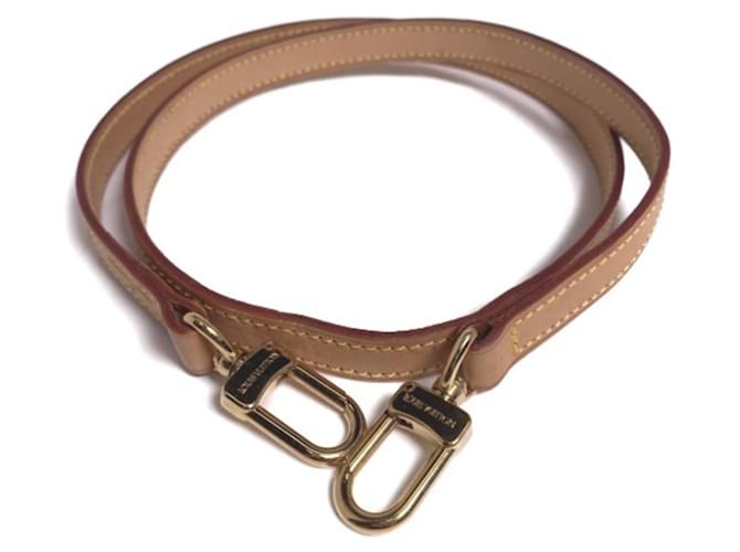 Louis Vuitton Shoulder strap Beige Leather  ref.1955600
