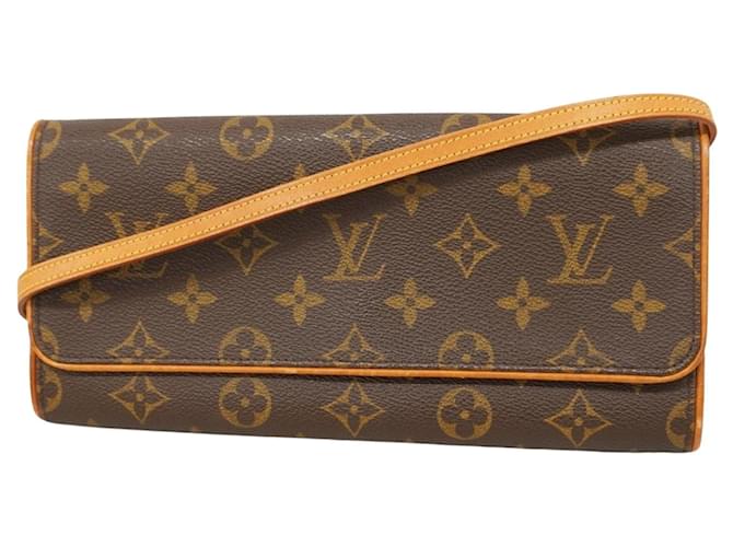 Louis Vuitton Gêmeo Marrom Lona  ref.1955645