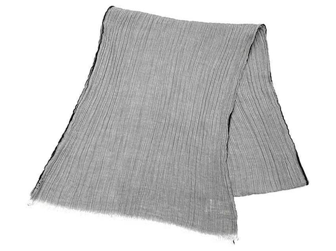 Hermès Hermes Gray Cotton Stole Brown  ref.1955671