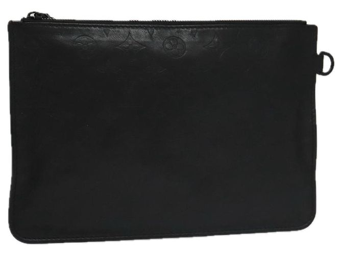 LOUIS VUITTON Monogram Shadow Tasche Leder Schwarz LV Auth yk16360 Monogramm