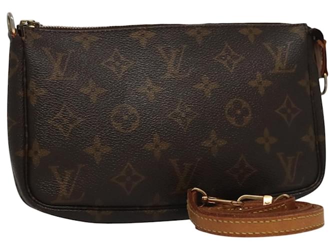 LOUIS VUITTON Monogram Pochette Accessoires Pouch M51980 LV Auth 106939 Monograma Lona  ref.1956284