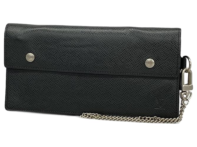 Louis Vuitton Accordion wallet Black Leather  ref.1956361