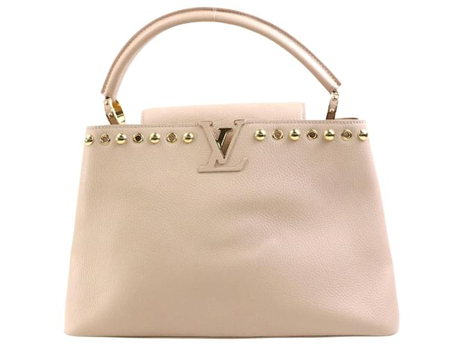 Louis Vuitton Capucines Pink Leather  ref.1956379