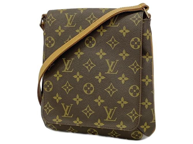Louis Vuitton Musette Salsa Brown Cloth  ref.1956380