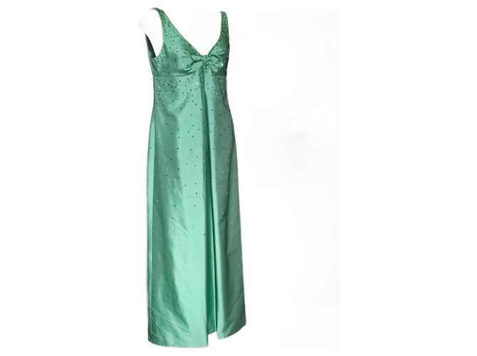 Paule Ka Abendkleid aus Seide Hellgrün