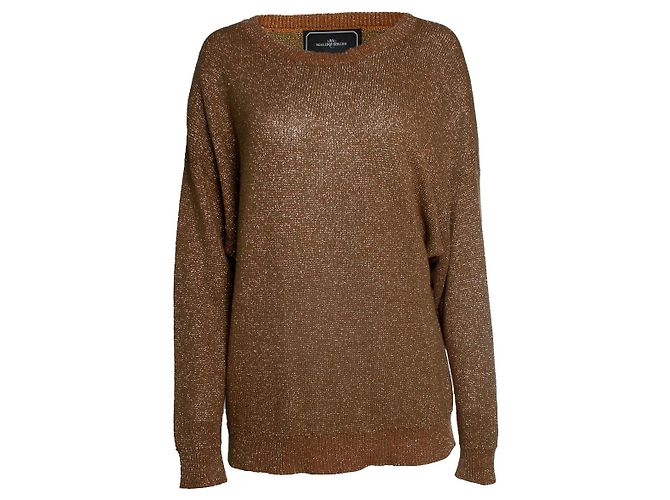 Pull en maille dorée By Malene Birger