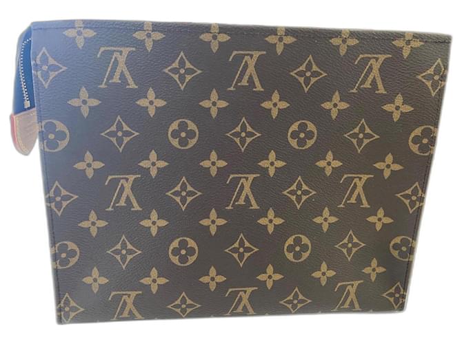 Organizer Louis Vuitton Pouch/6 Dark brown Fur  ref.1950074