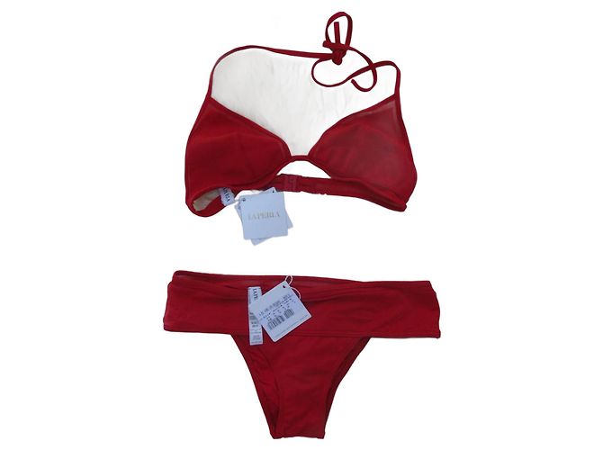La Perla Bikini Triángulo Rojo Roja
