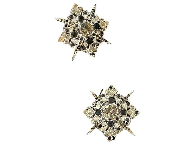 Autre Marque Pendientes Thot de acero plateado Plata