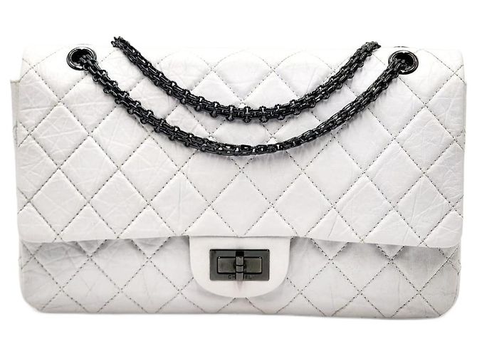 Borsa Chanel 2.55 Reissue Maxi Double Flap Grigio