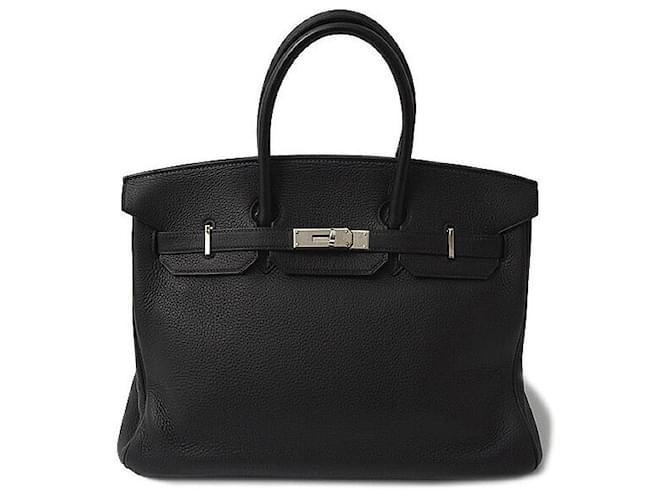 Sac à main Hermès Birkin en Togo Cuir Noir  ref.1957618