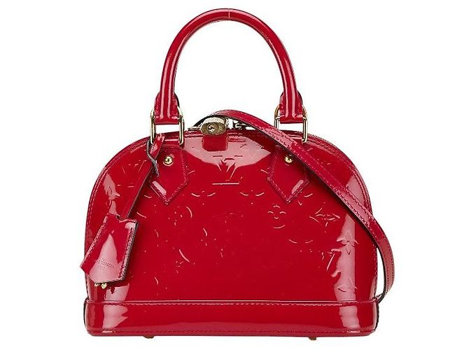 Louis Vuitton Alma BB Patent Leather Handbag M50565 Pink