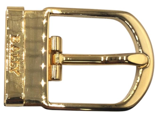 Fivela de cinto de metal Bally Dourado