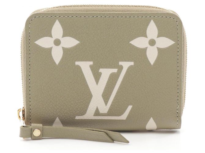Louis Vuitton Leder Zippy Münzbörse Monogram M82448 Grün