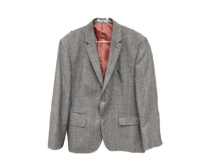 Autre Marque Cambridge Jacket Grey Wool Polyester