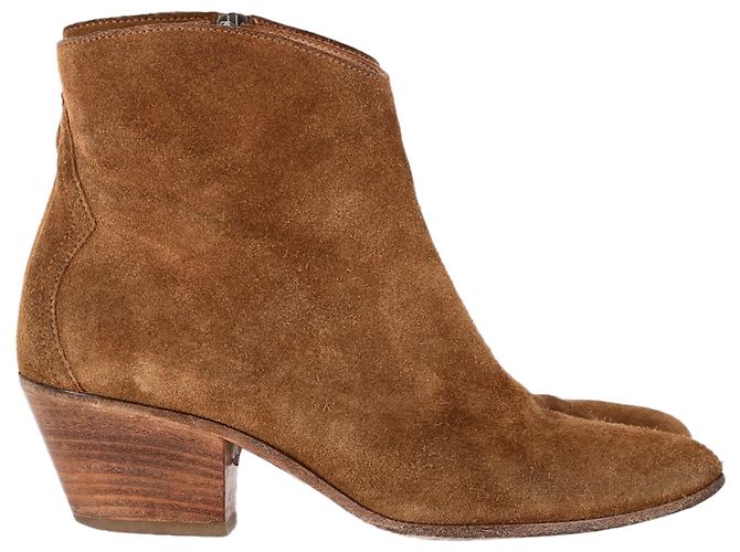 Botas ankle Dacken Isabel Marant em camurça marrom
