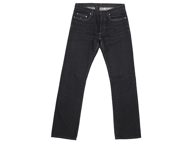 Dior Dark Wash Jeans in Navy Blue Cotton Light blue