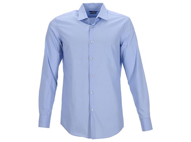 Camicia Slim Fit Boss Hugo Boss in cotone azzurro Blu Blu chiaro