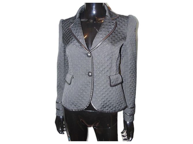 Red Valentino gesteppte Blazerjacke schwarz
