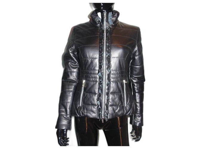 Giacca Blumarine Blugirl in Pelle Nera Nero