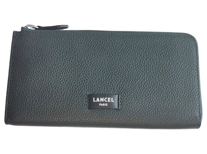 Lancel Ninon leather wallet green Dark green