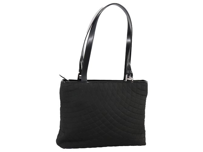 Bolsa Tote BALLY de nylon preta Auth bs21059 Preto