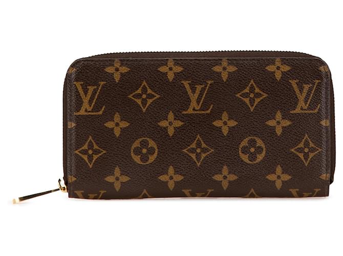 Brown Louis Vuitton Monogram Zippy Long Wallet Cloth  ref.1959414
