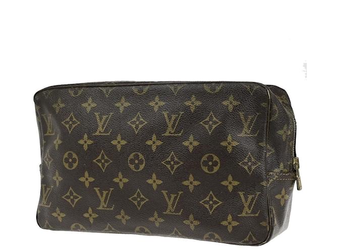 Louis Vuitton Trousse Toilette 28 Brown Cloth  ref.1960351