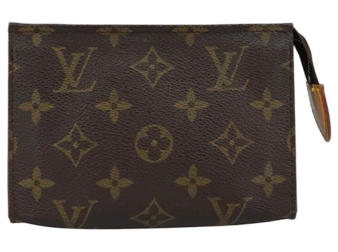 Pasta de Maquiagem Louis Vuitton Marrom Lona  ref.1960373