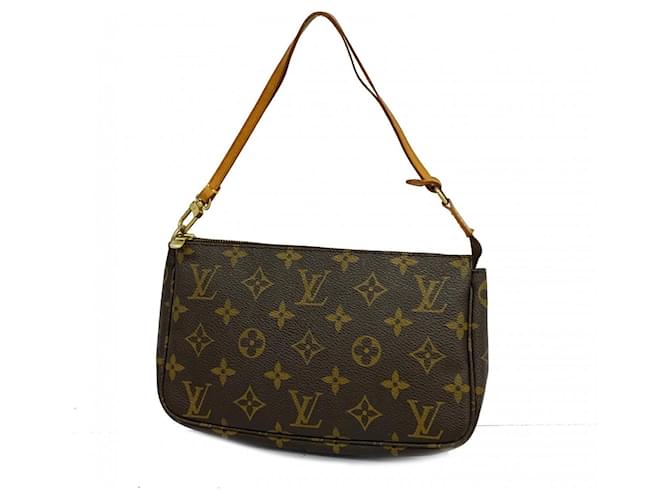 Louis Vuitton Pochette Accessoire Brown Cloth  ref.1960429