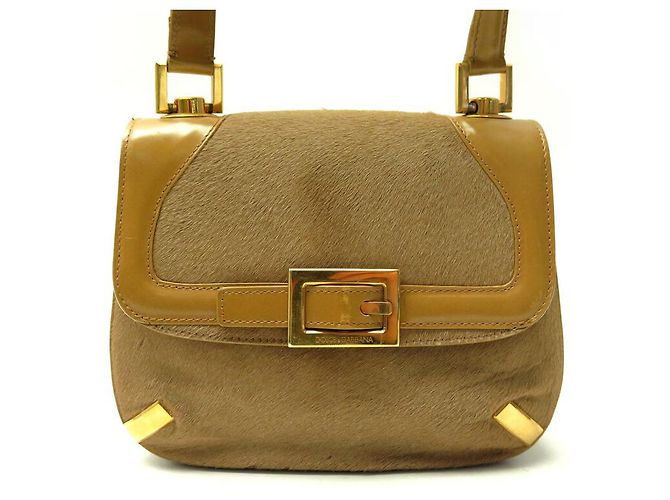 BOLSA DOLCE & GABBANA DECORADA COM FIVELA DE CINTURA EM COURO POULAIN