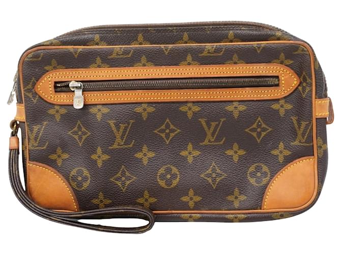 Louis Vuitton Marly Dragonne Brown Cloth  ref.1960751