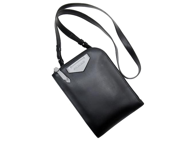 Givenchy Leather Shoulder Bag Black Grey  ref.1960792