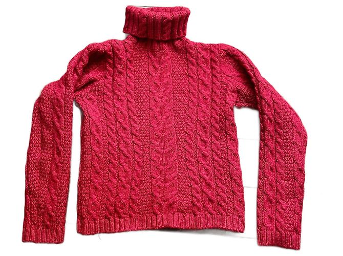 Autre Marque Suéter de lã torcido Paul James Vermelho