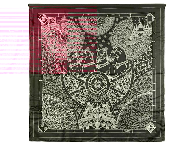 Hermès HERMES Scarves T.  Silk Red  ref.1962026