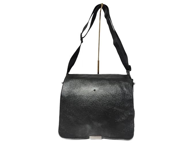 Bolsa mensageiro Monograma LV Louis Vuitton verde escuro/preto