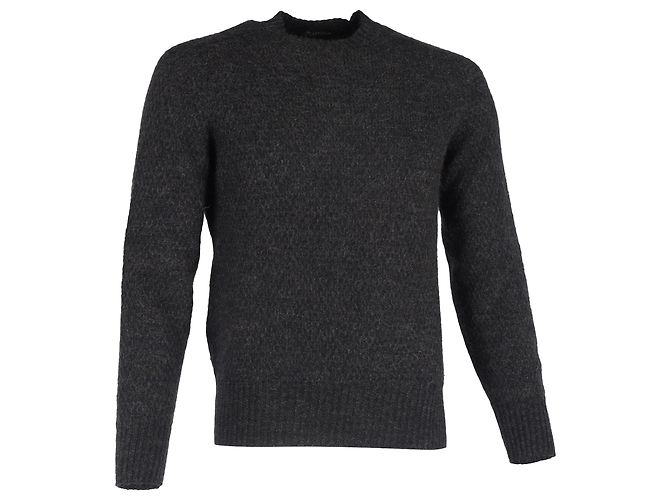 Suéter de cuello redondo de cachemira gris Tom Ford