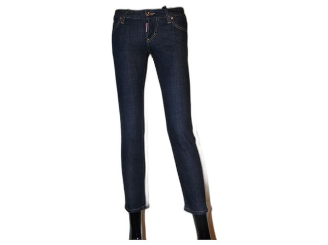 Jeans Dsquared2 Bleu Foncé Coton 