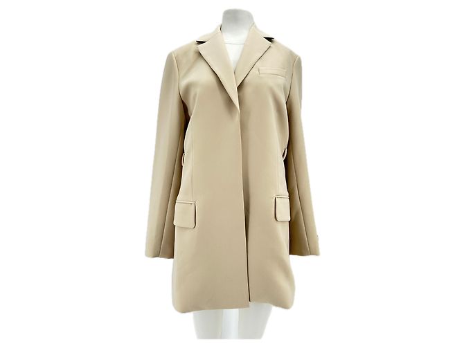 Autre Marque ROKH Jacken T.FR 38 Polyester Beige