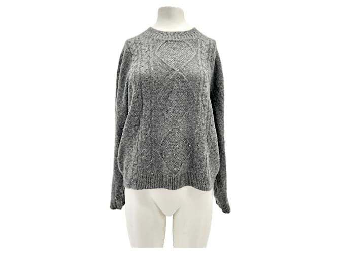 Autre Marque NON SIGNE / UNSIGNED Knitwear T.International M Cashmere Grey  ref.1962678