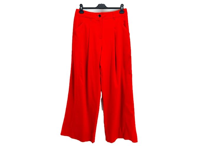 Autre Marque ME + EM Trousers T.FR 40 Polyester Red  ref.1962728