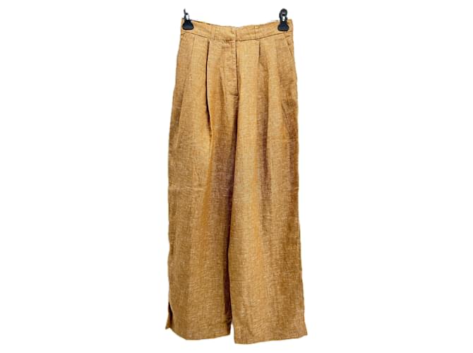 Autre Marque POSSE Trousers T.International M Linen Brown  ref.1962749